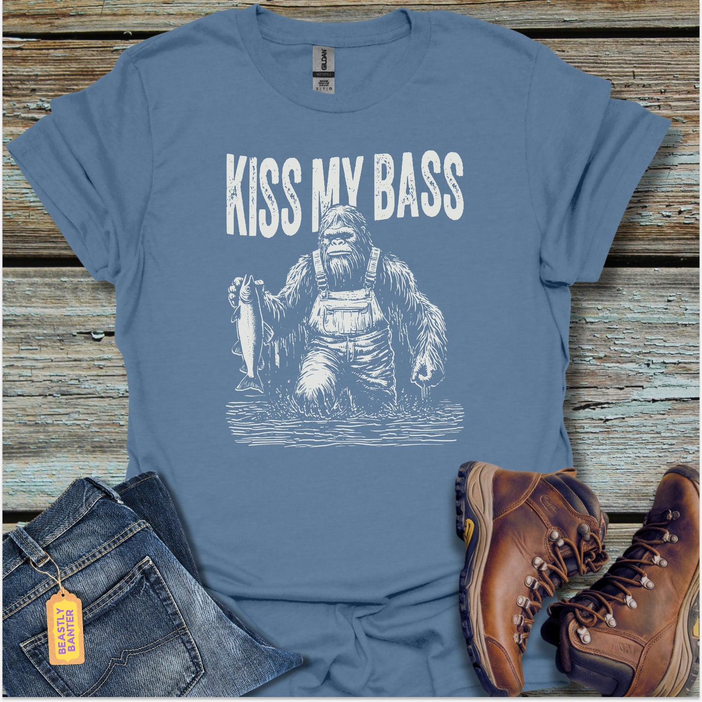Kiss My Bass Bigfoot T-Shirt
