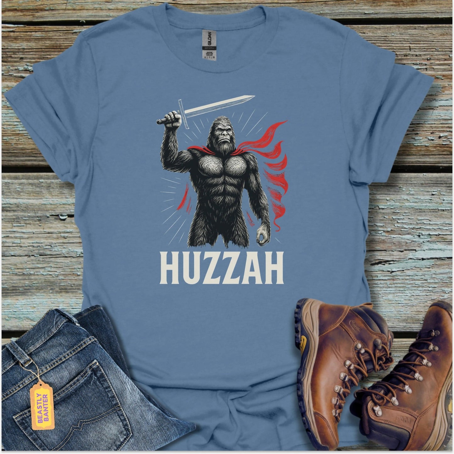 Bigfoot Huzzah T-Shirt - Beastly Banter