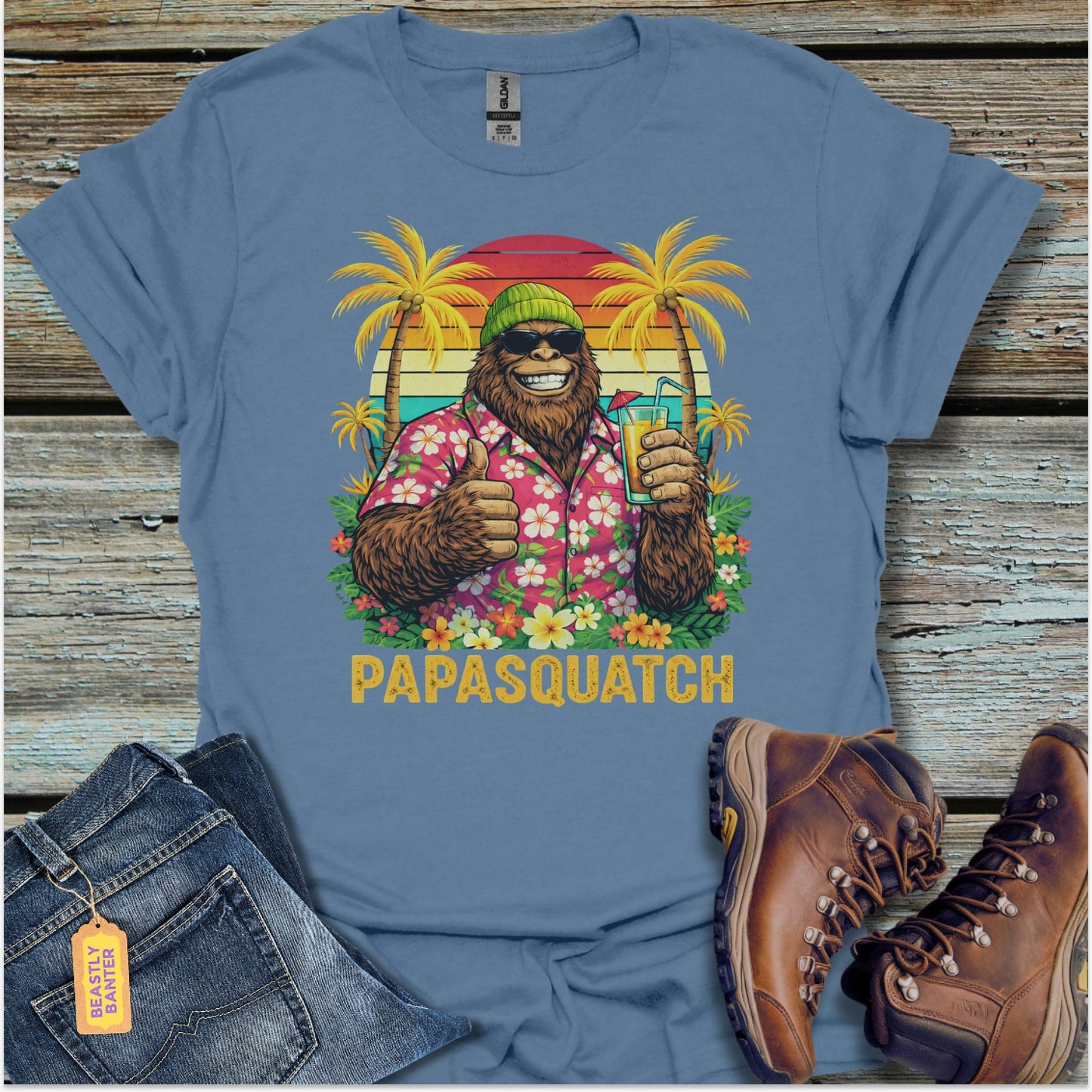 Best Dad Papasquatch T-Shirt