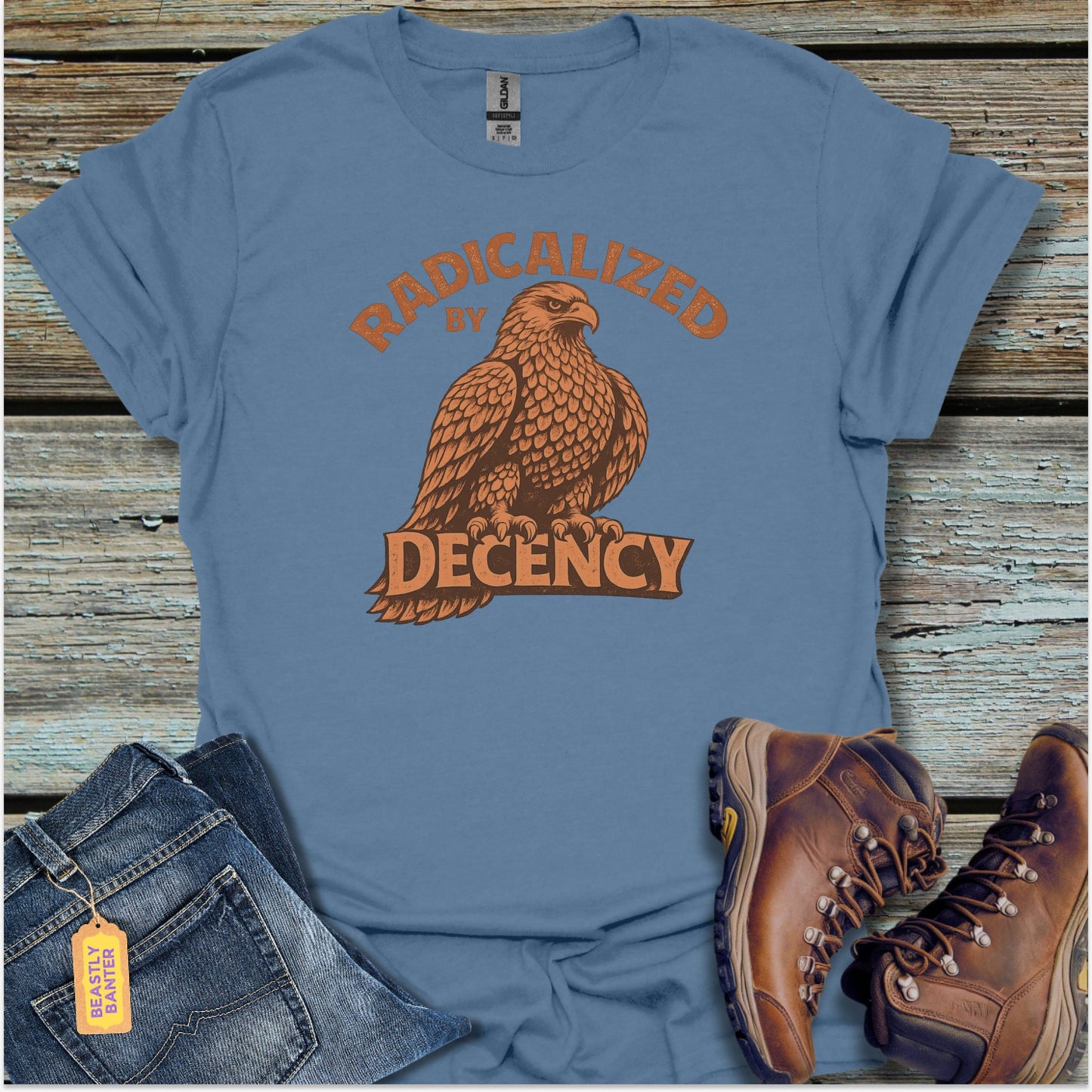 Radicalized By Decency Eagle T-Shirt - Beastly Banter
