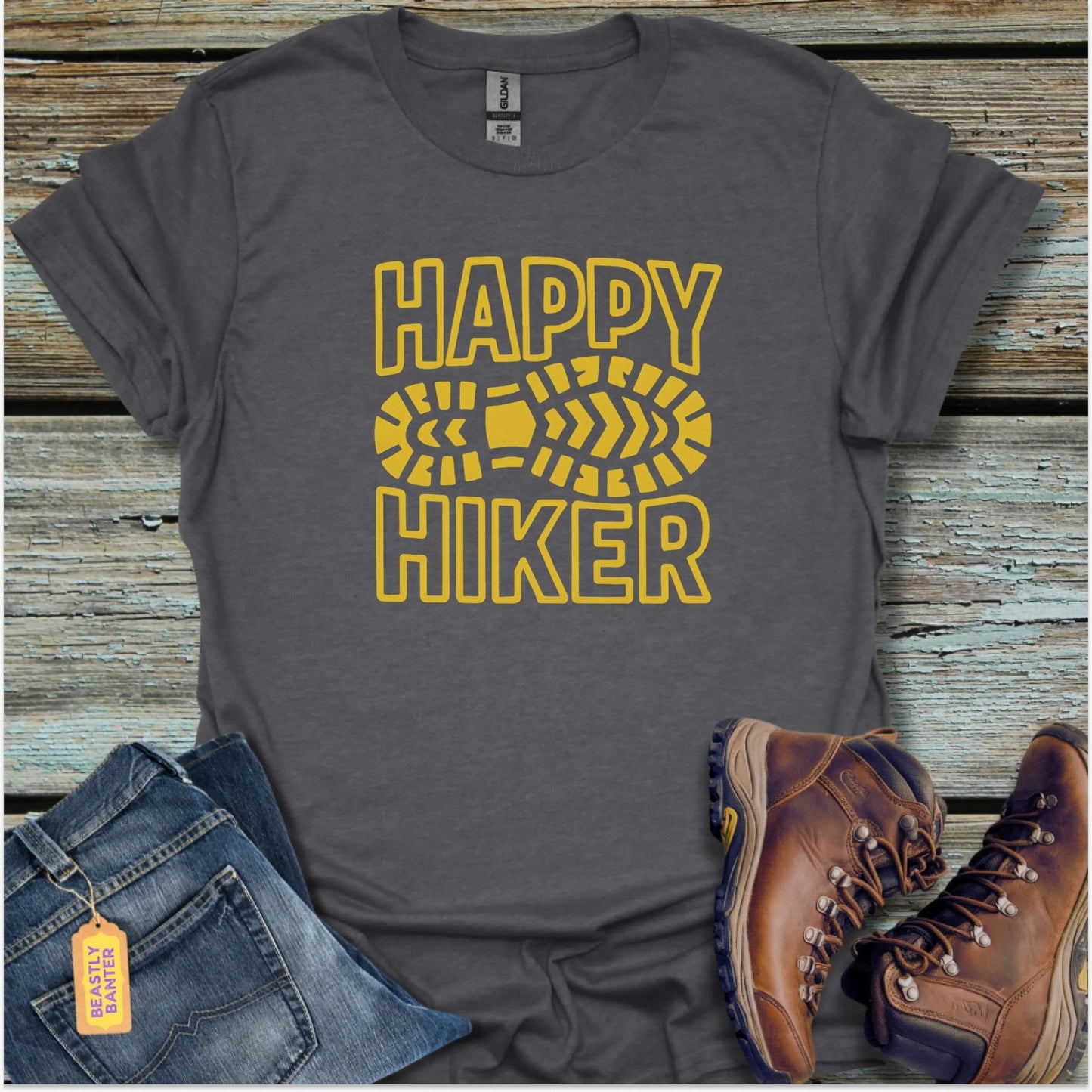Happy Hiker T-Shirt - Beastly Banter