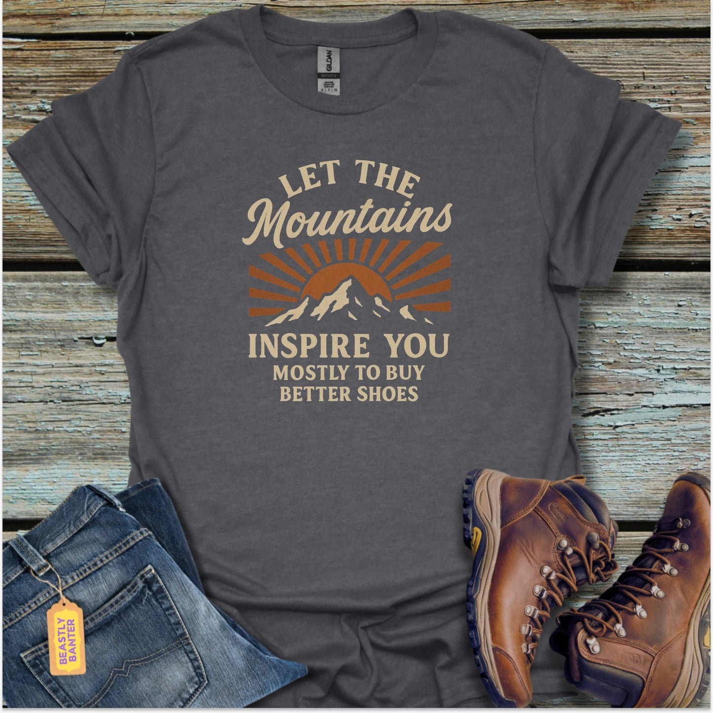 Let The Mountains Inspire You T-Shirt - Beastly Banter
