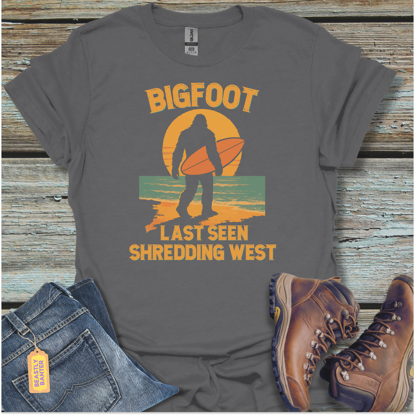Bigfoot Summer – Last Seen Shredding West Tee