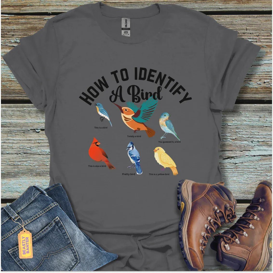 Birdwatching for Dummies T-Shirt - Beastly Banter