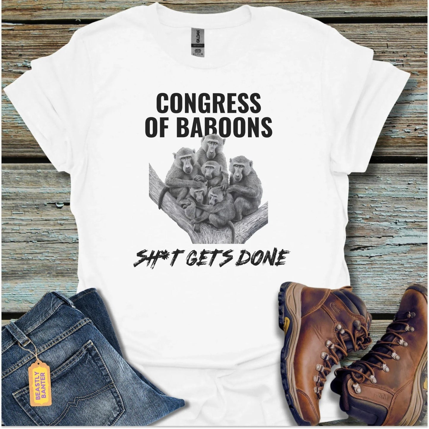 Congress of Baboons T-Shirt - Beastly Banter