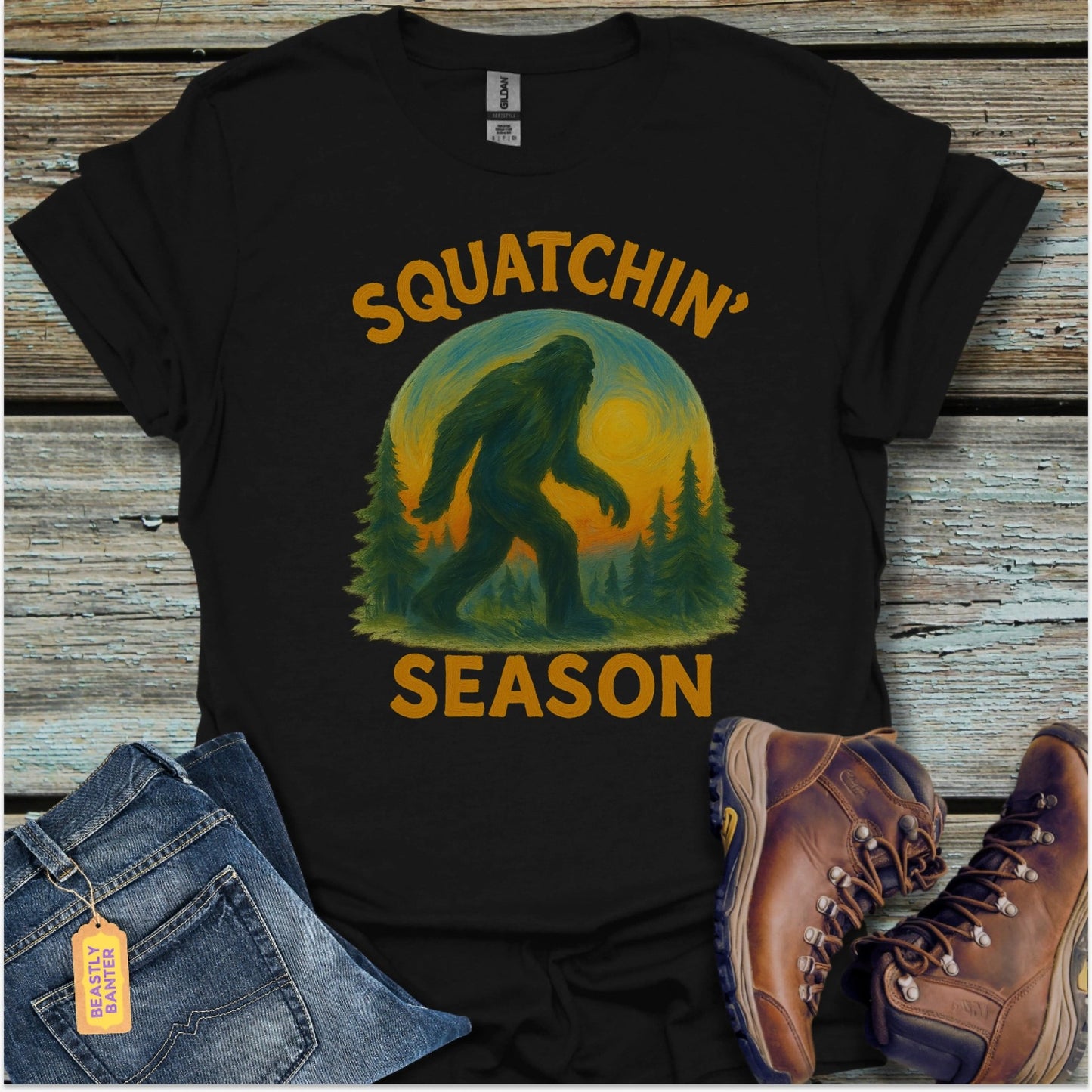 Squatchin’ Season T-Shirt - Beastly Banter