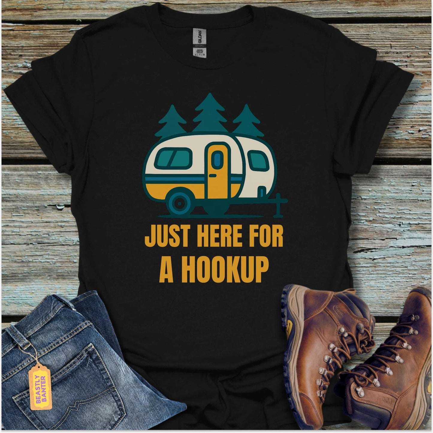 Just Here For A Hookup T-Shirt - Beastly Banter