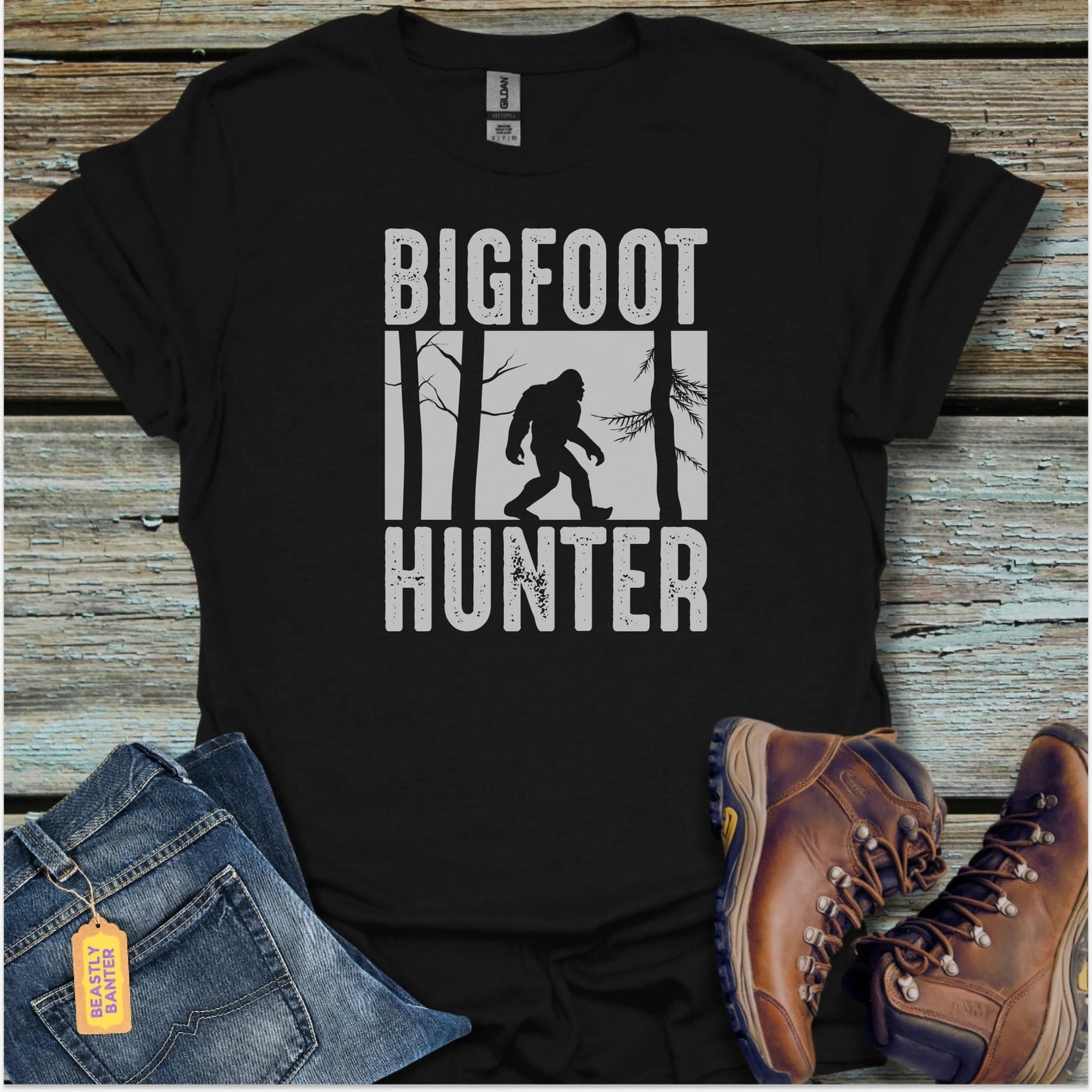 Bigfoot Hunter T-Shirt - Beastly Banter