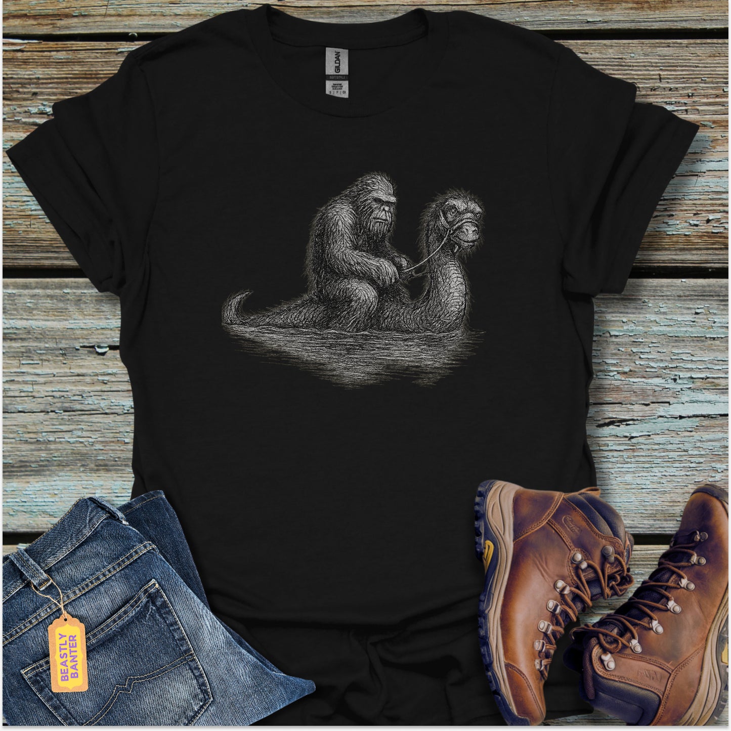 Bigfoot and Nessie T-Shirt