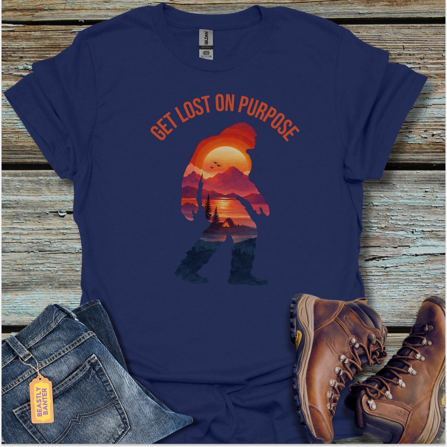 Bigfoot Get Lost T-Shirt - Beastly Banter