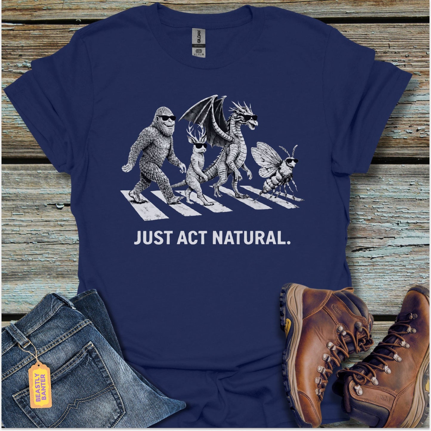 Act Normal Bigfoot T-Shirt - Beastly Banter