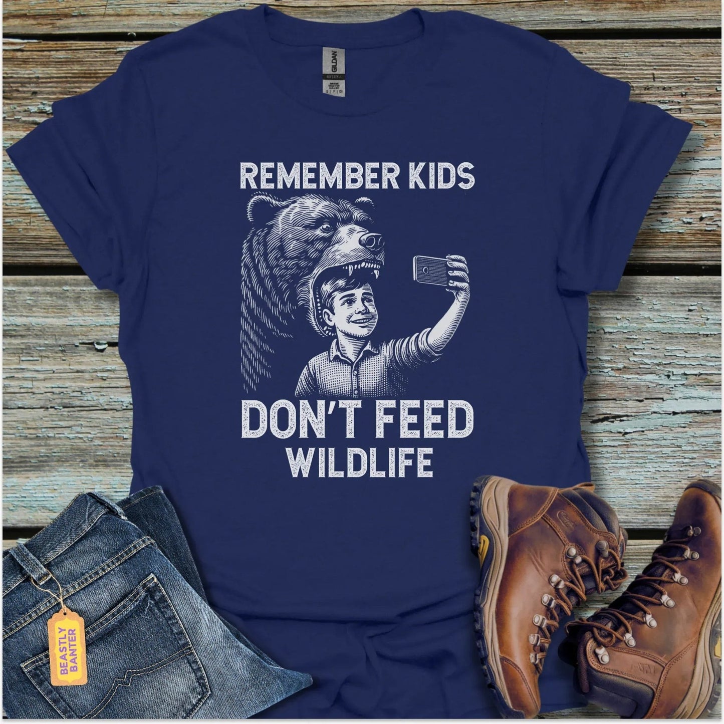 Kids Don’t Feed Wildlife T-Shirt - Beastly Banter