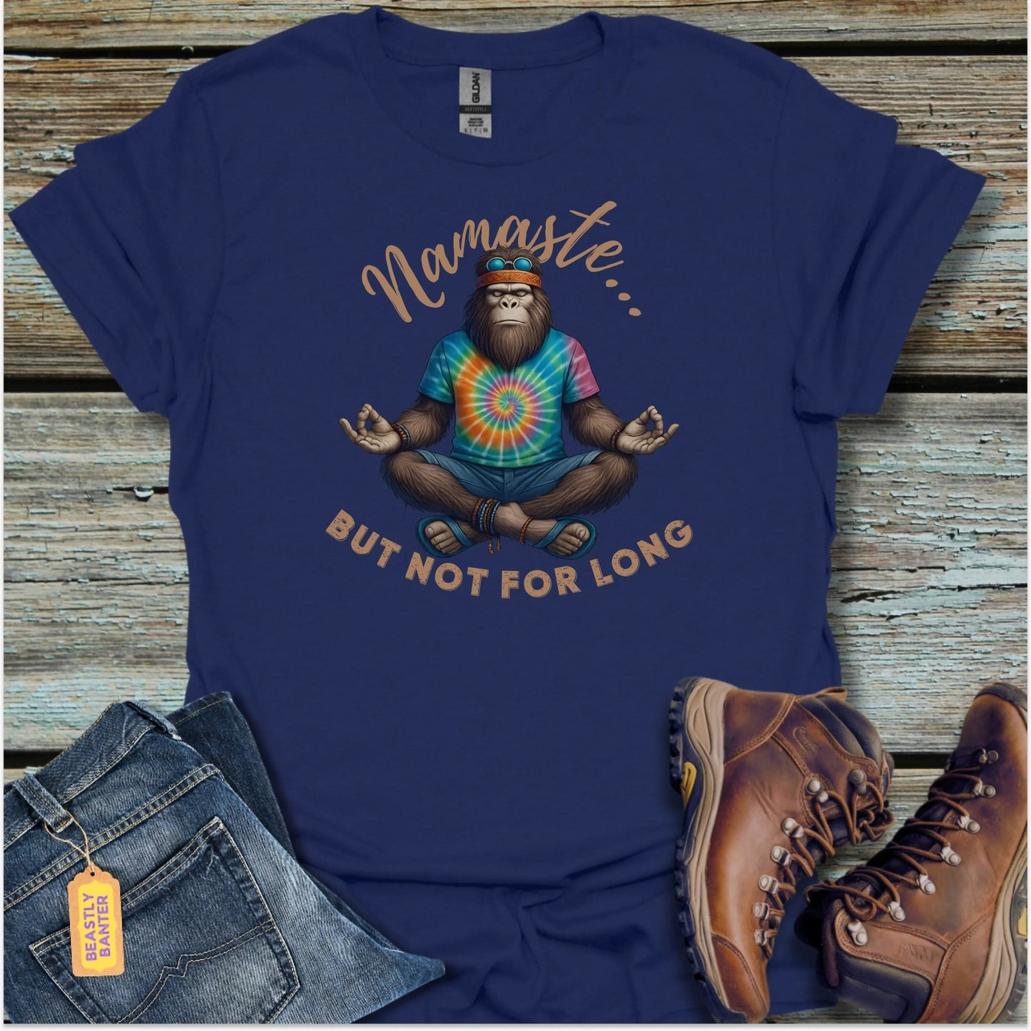 Bigfoot Namaste T-Shirt - Beastly Banter