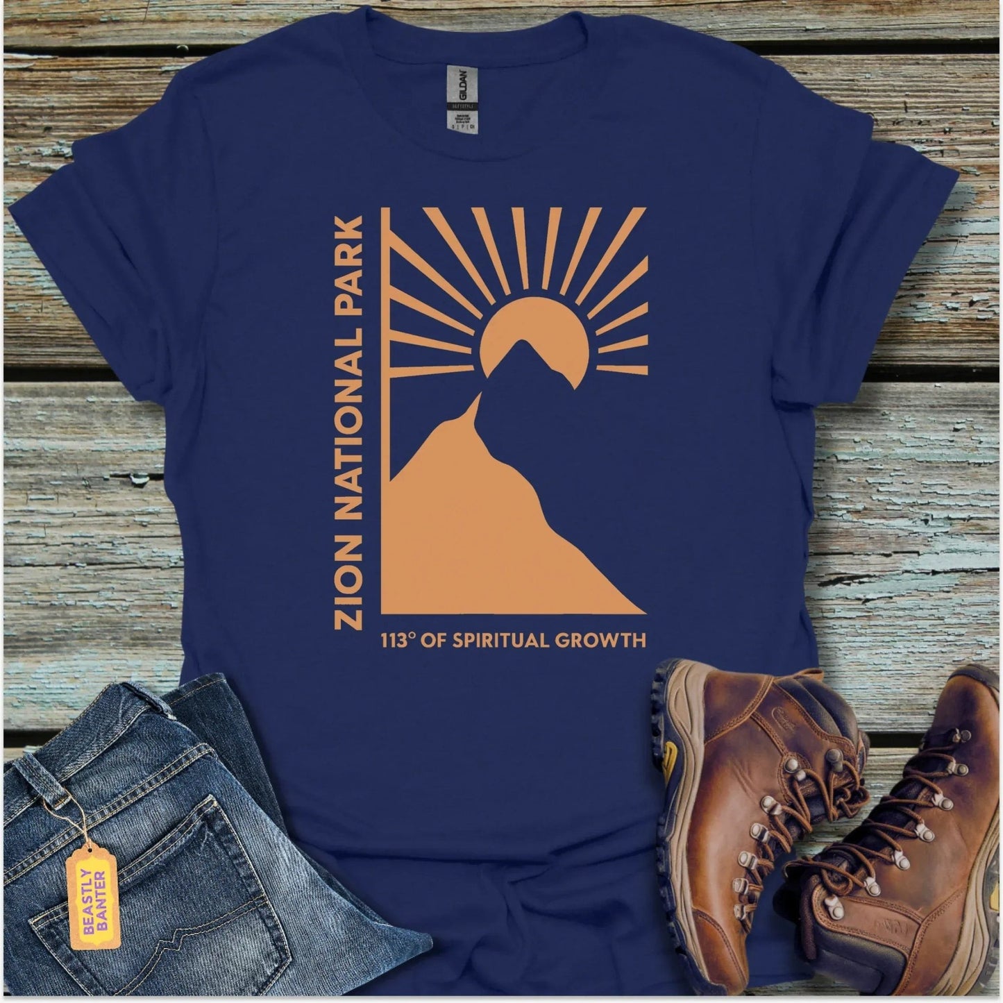 Zion Nat. Park Spiritual Growth T-Shirt - Beastly Banter