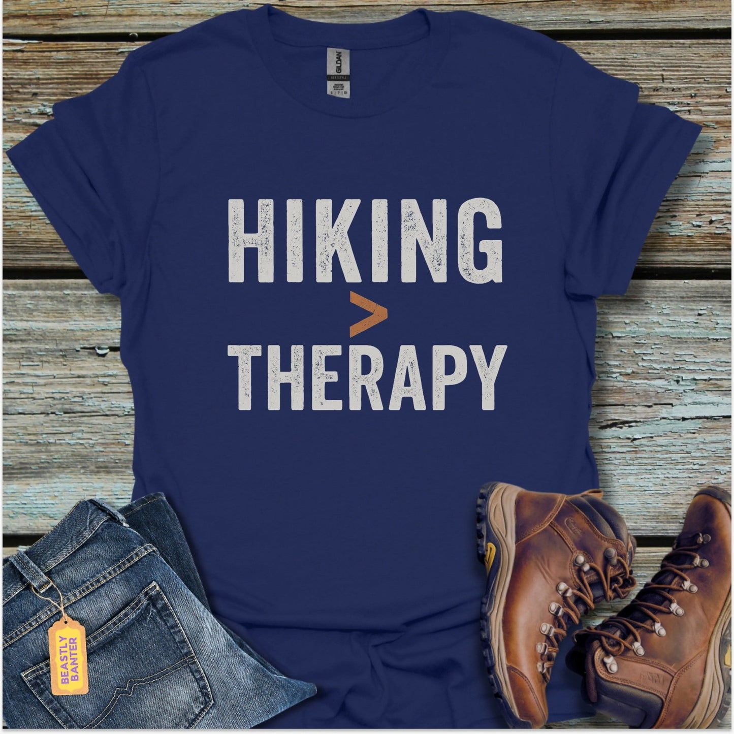 Hiking > Therapy T-Shirt - Beastly Banter