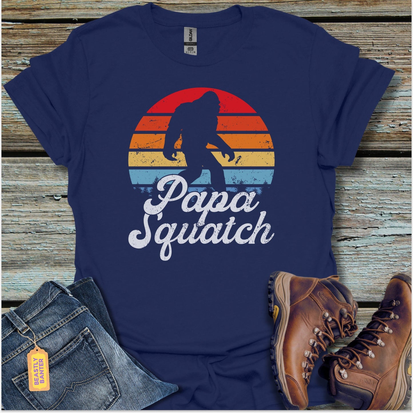 Papa Squatch Bigfoot T-Shirt - Beastly Banter