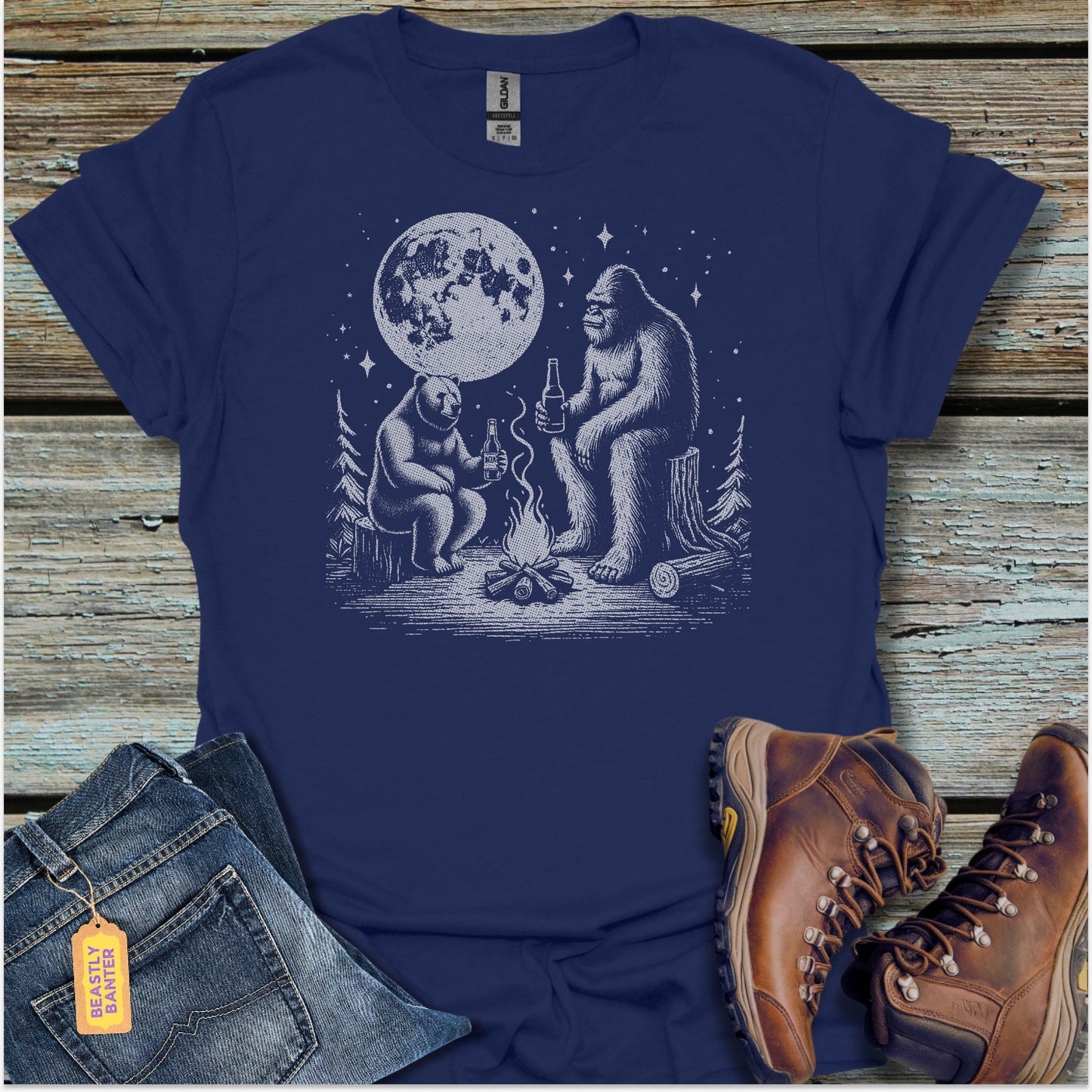 Beers with Bigfoot T-Shirt - Beastly Banter
