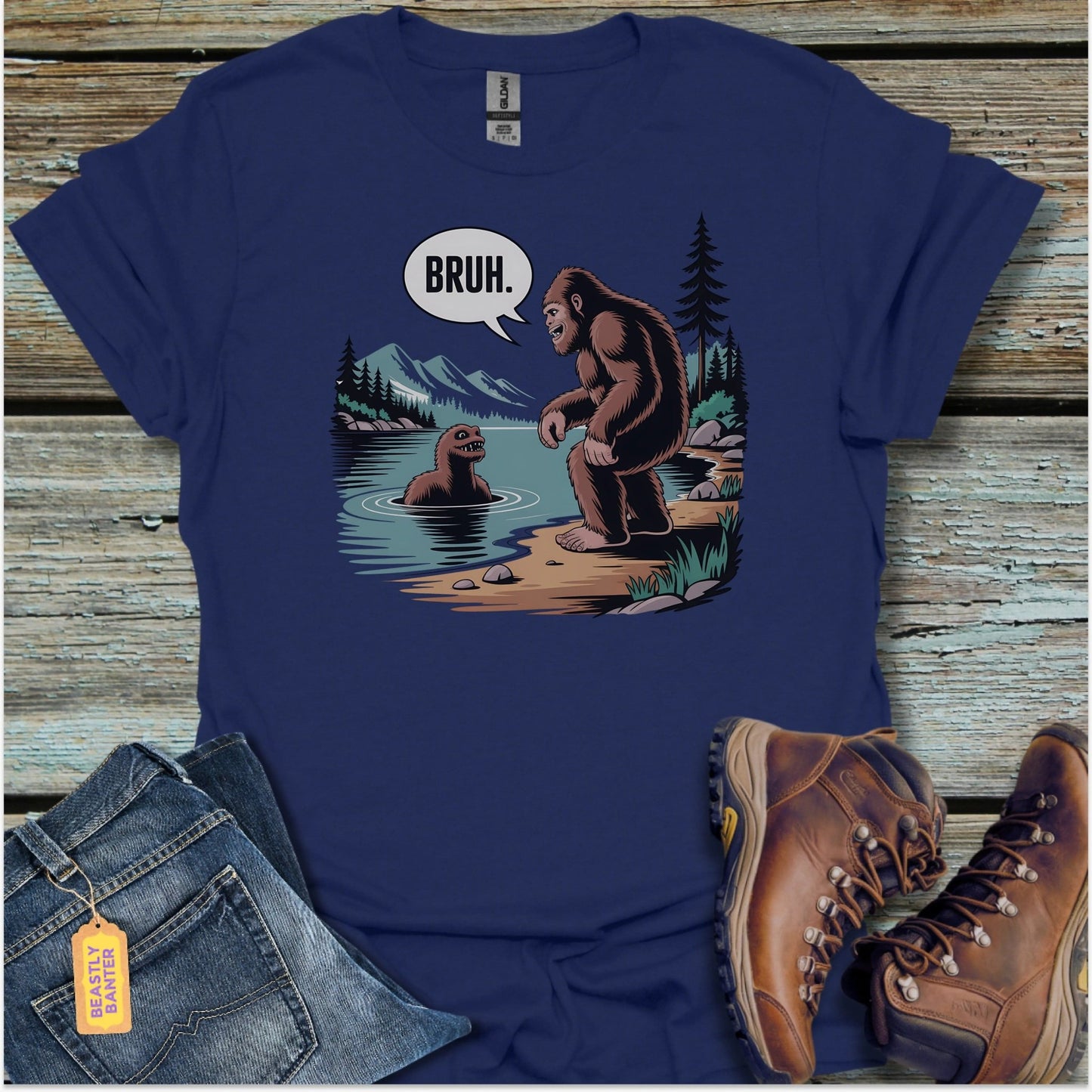Bigfoot Bruh T-Shirt - Beastly Banter