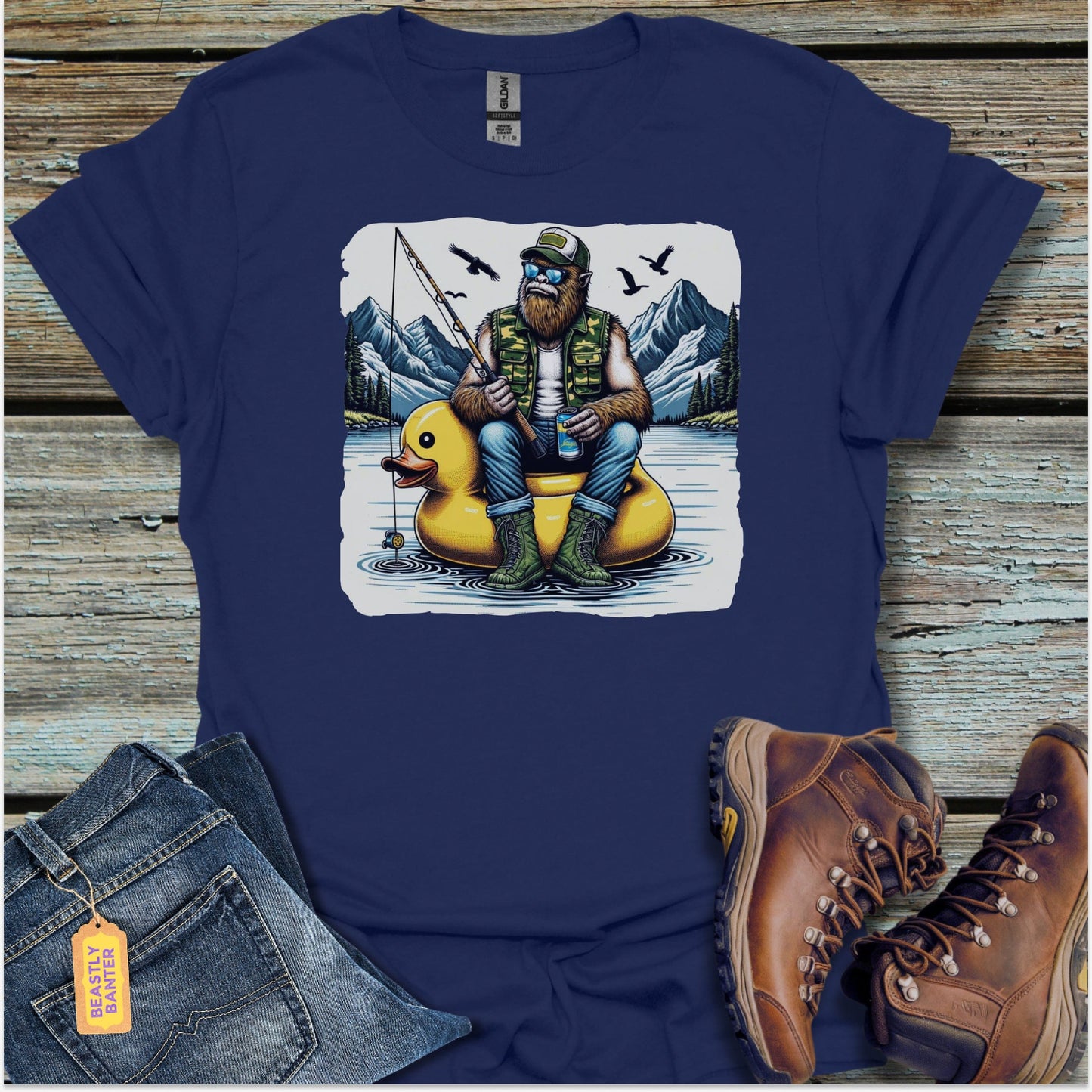 Bigfoot Fishin T-Shirt - Beastly Banter