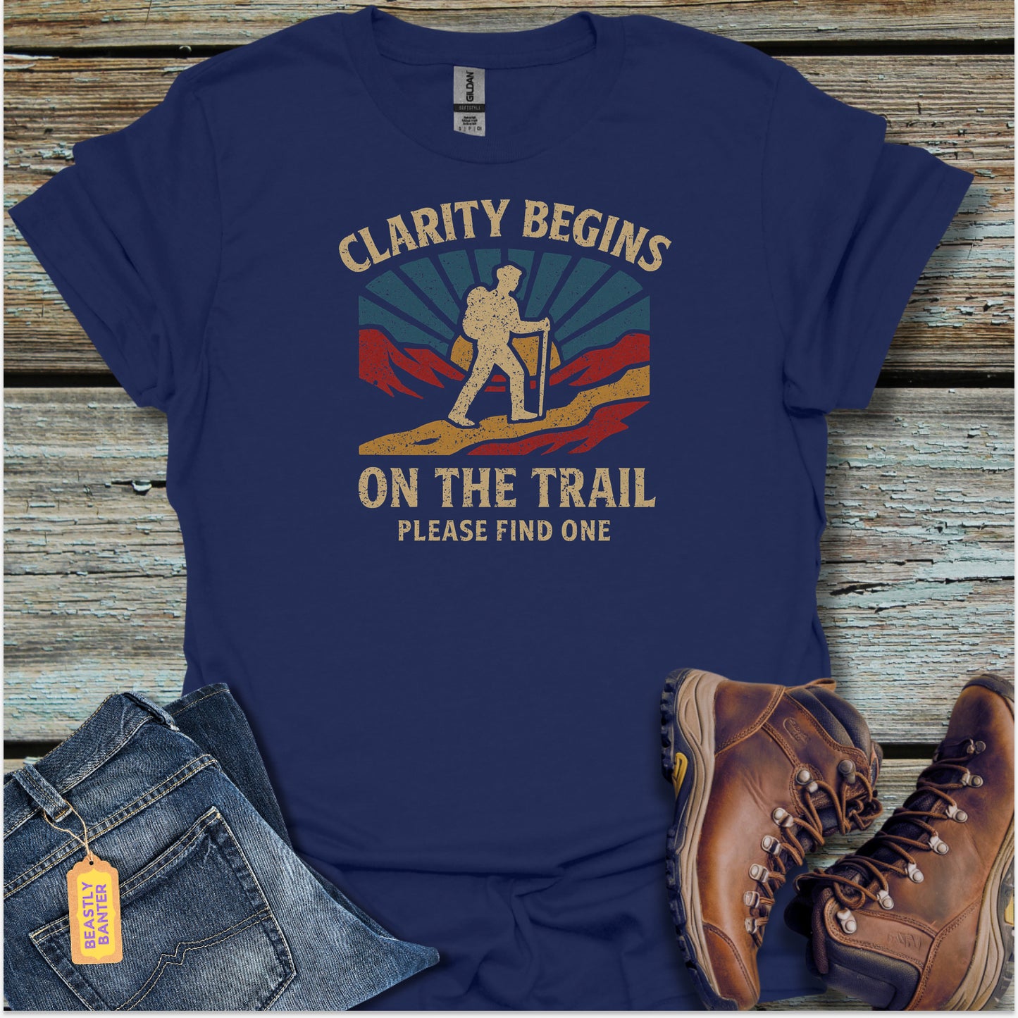 Clarity Begins On The Trail T-Shirt