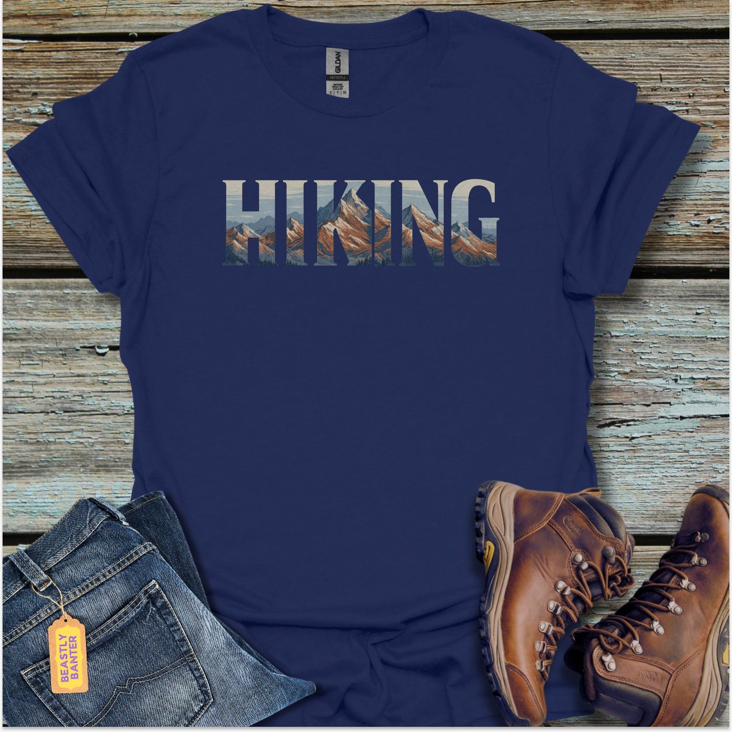 Hiking Mountain Tops T-Shirt - Beastly Banter