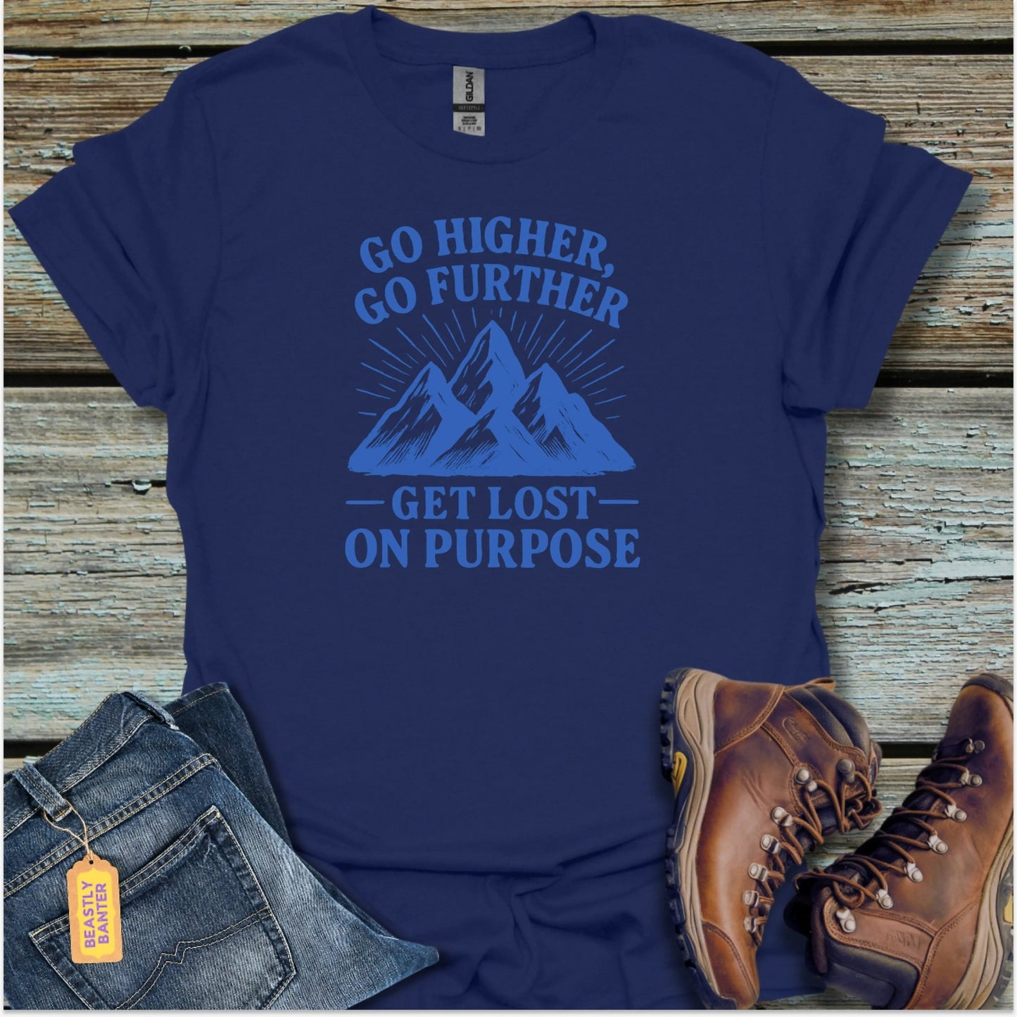 Get Lost On Purpose Hiking T-Shirt - Beastly Banter