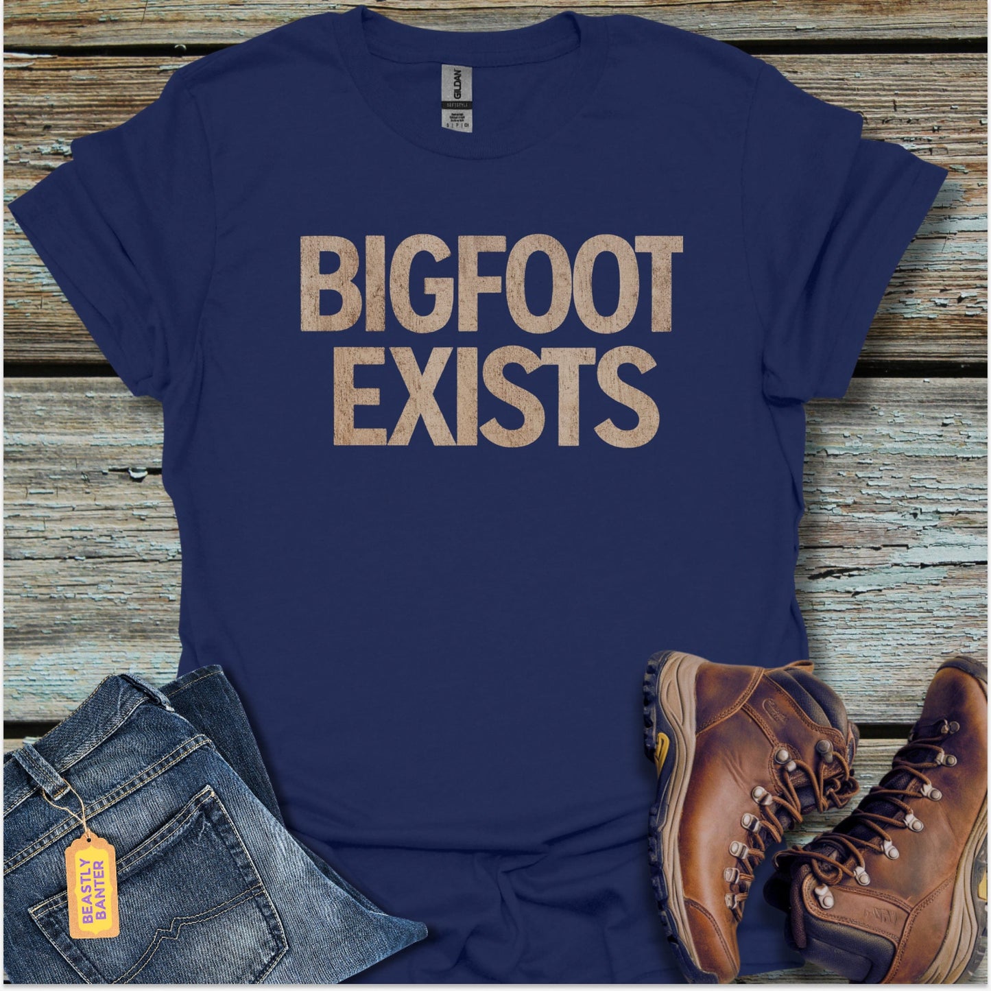 Bigfoot Exists T-Shirt - Beastly Banter