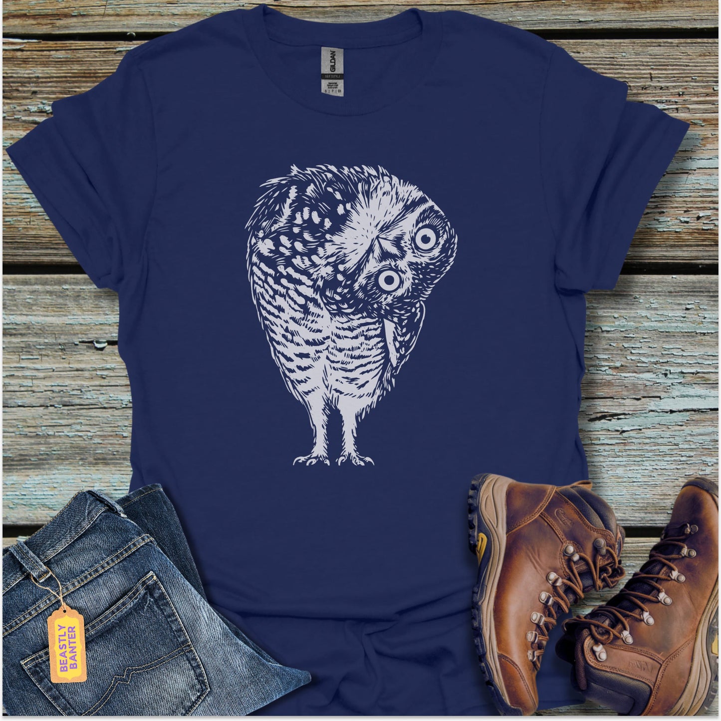 Owl Who Turned Heads T-Shirt - Beastly Banter
