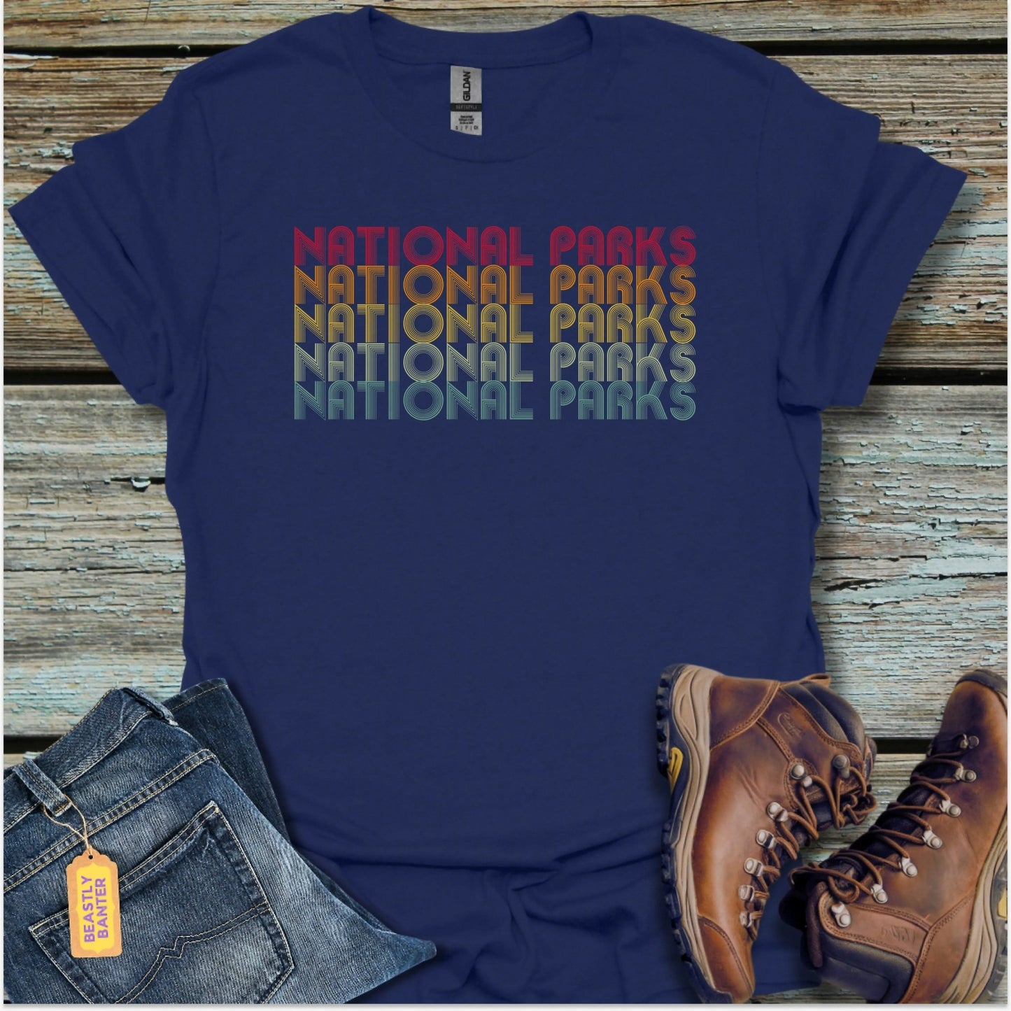 Retro 70s National Parks T-Shirt - Beastly Banter