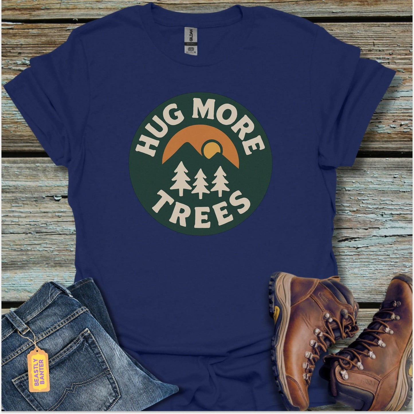 Hug More Trees Hiking T-Shirt - Beastly Banter