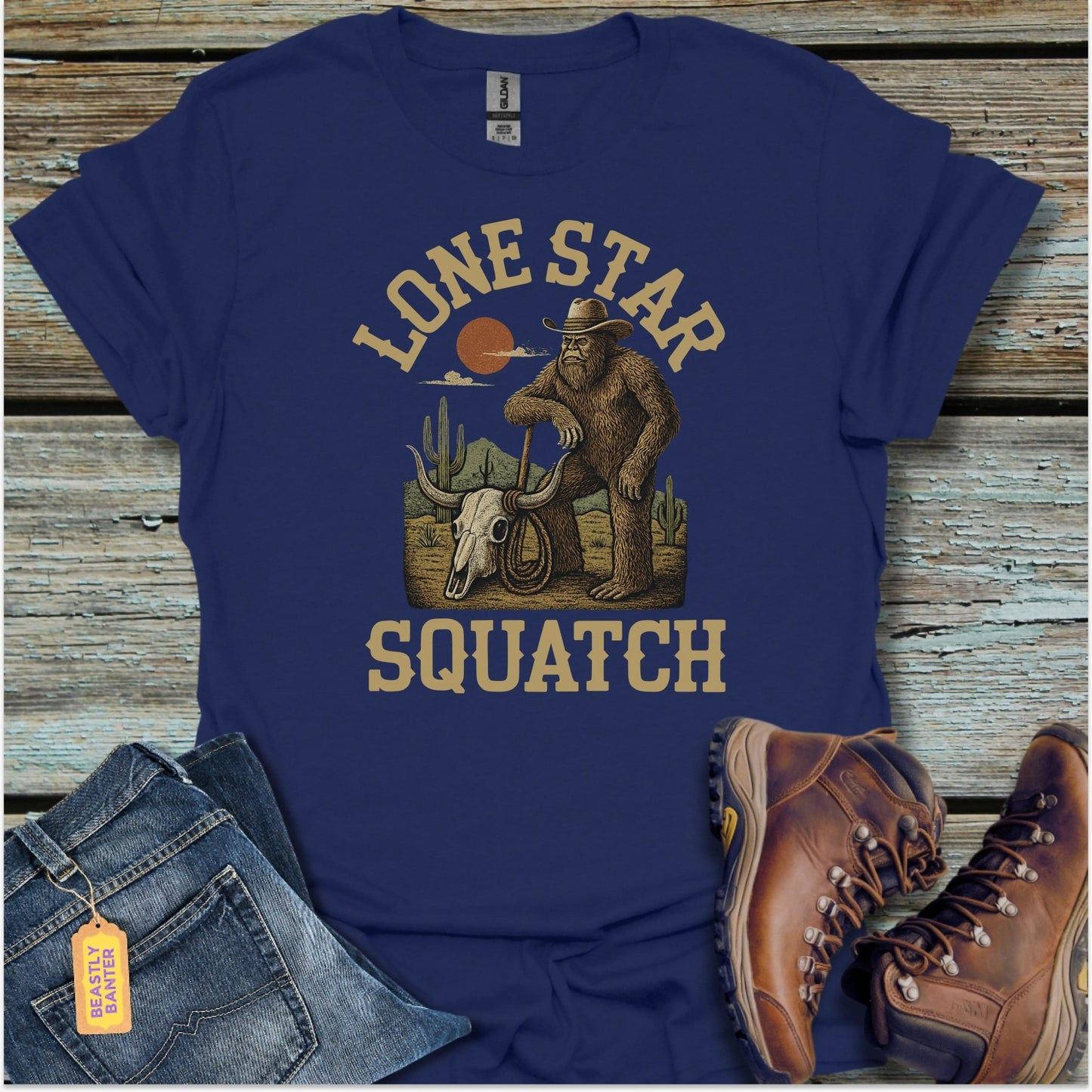 Lone Star Squatch T-Shirt - Beastly Banter