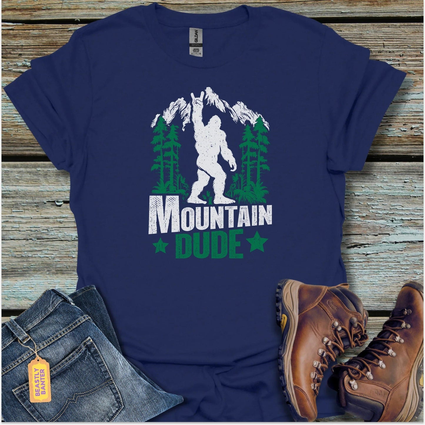 Mountain Dude Bigfoot T-Shirt - Beastly Banter