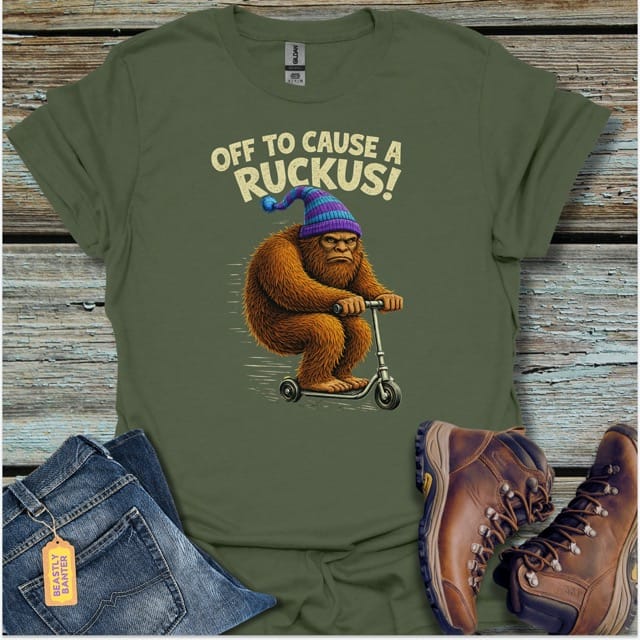 Causing Ruckus BigfootT-Shirt - Beastly Banter