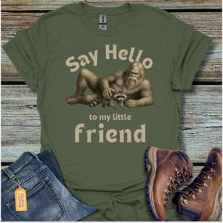 Say Hello Bigfoot T-Shirt - Beastly Banter