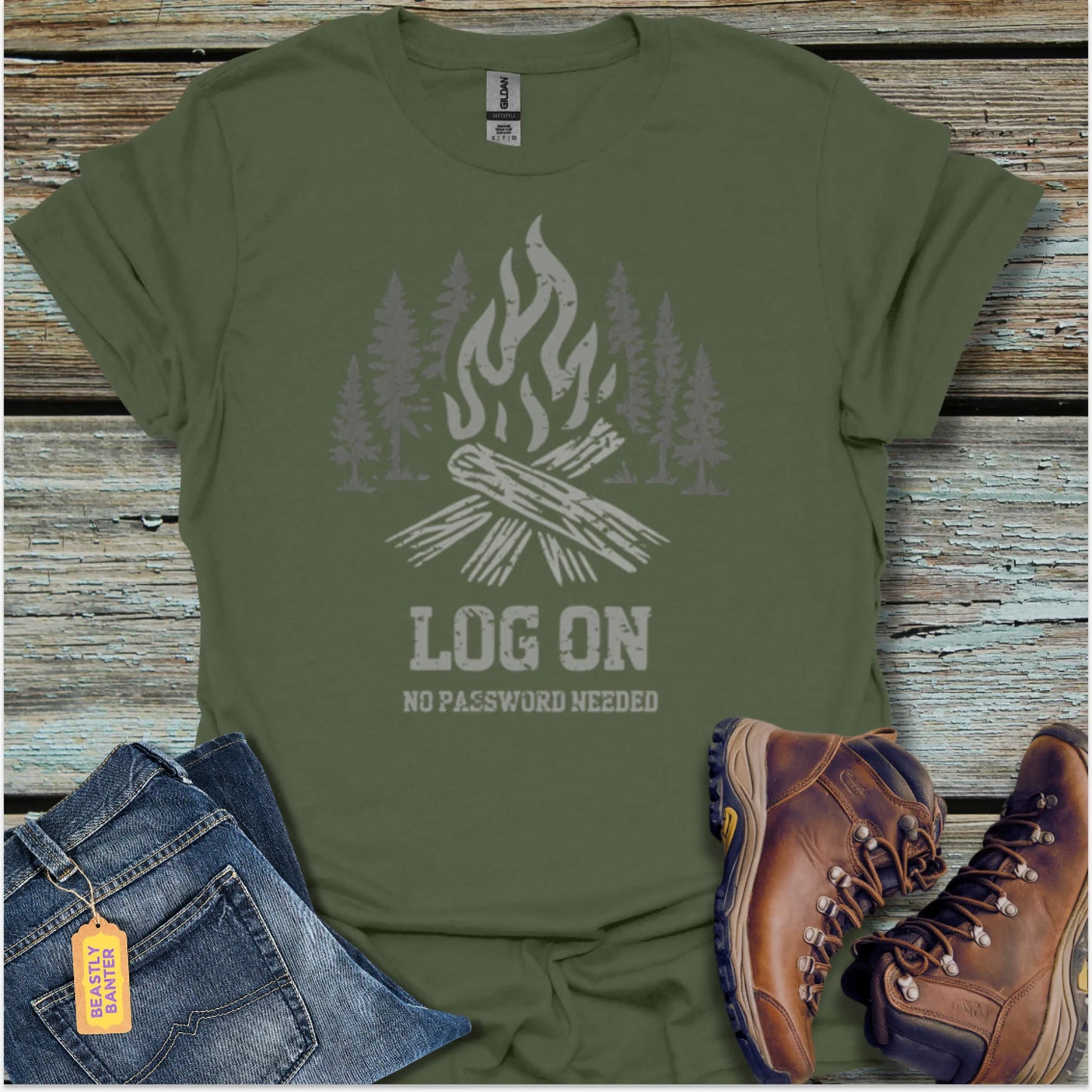 Log On, No Password T-Shirt