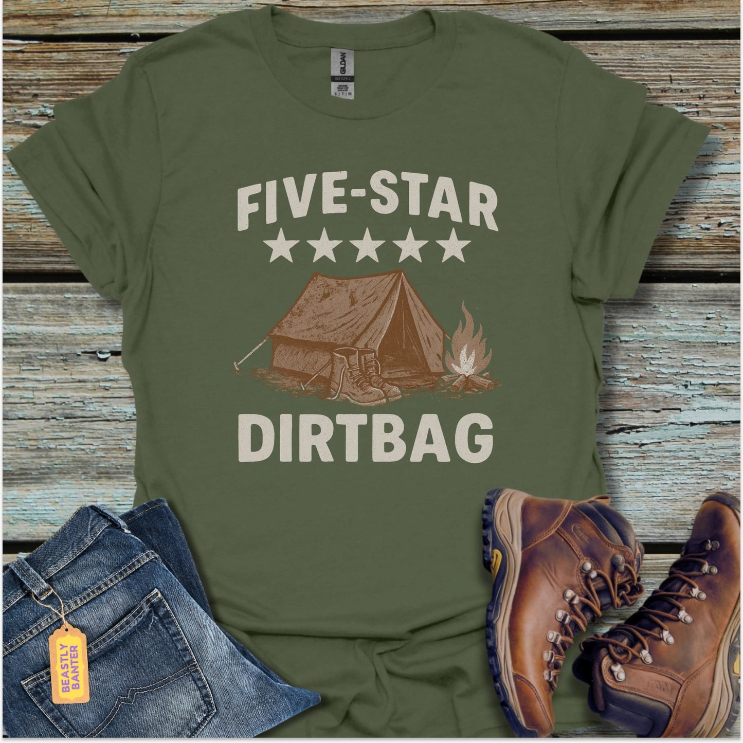 Five Star Dirtbag T-Shirt - Beastly Banter