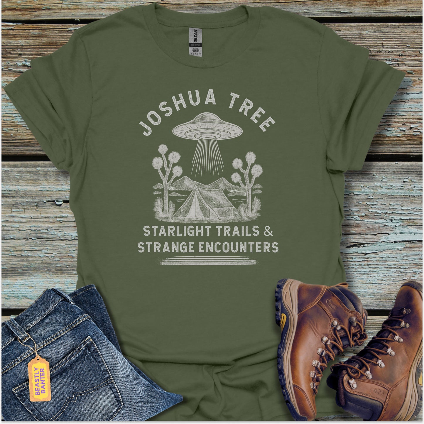 Joshua Tree UFO Camping T-Shirt