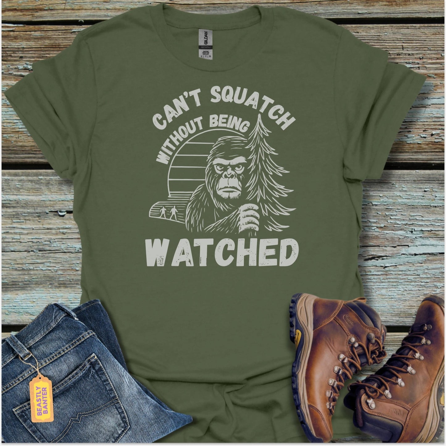 Can’t Squatch Bigfoot T-Shirt - Beastly Banter