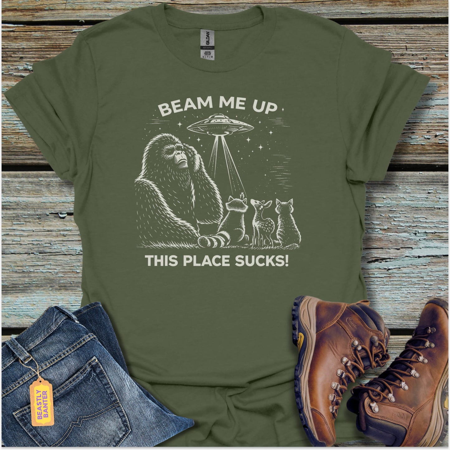 Beam Me Up, I’m Done T-Shirt - Beastly Banter