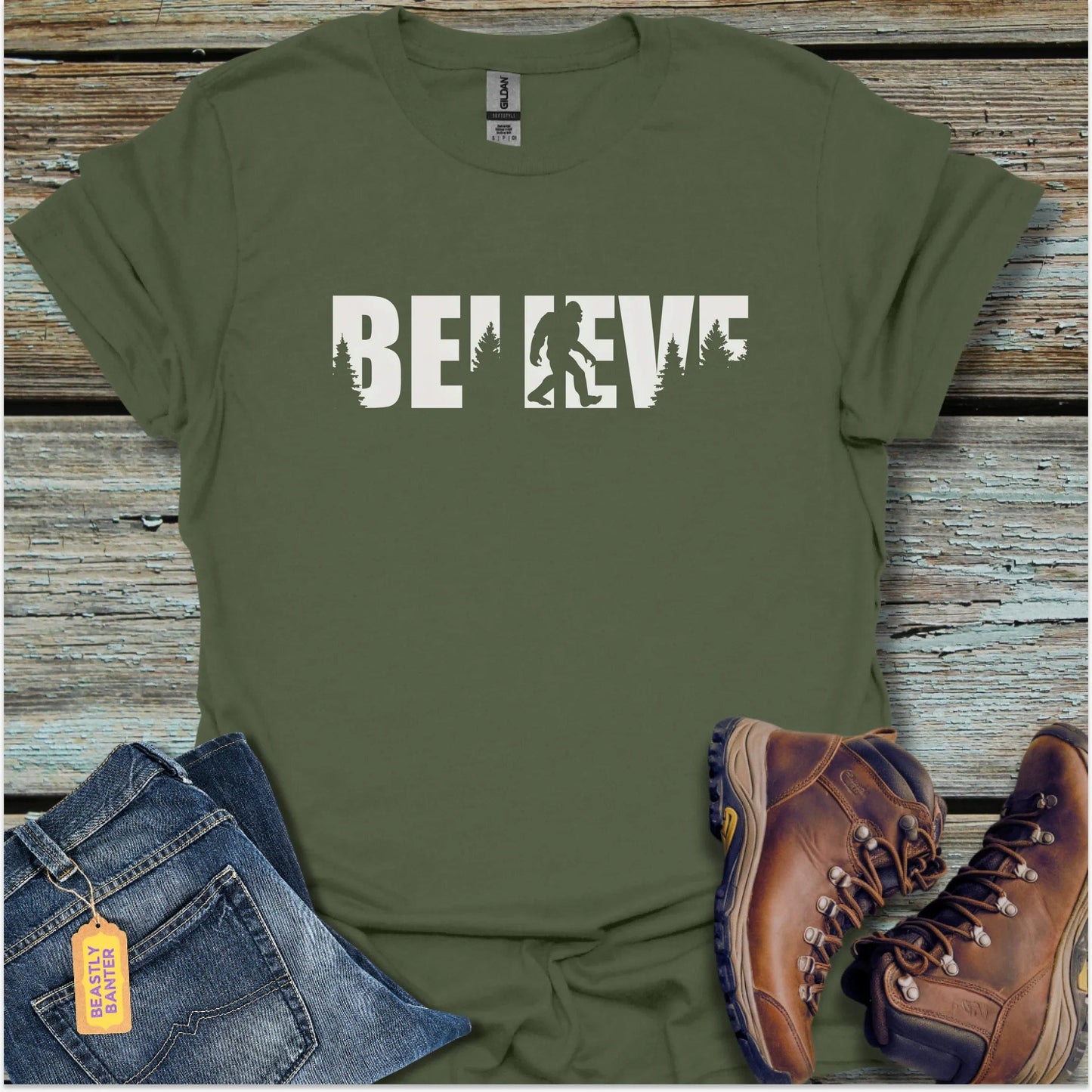 Bigfoot Believe T-Shirt - Beastly Banter