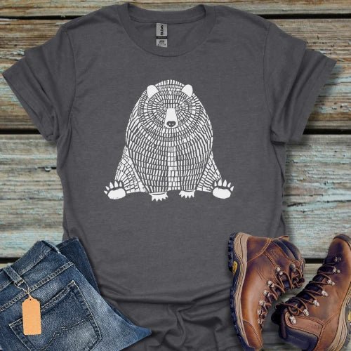 Bear Wildlife Illustration T‑Shirt - Beastly Banter