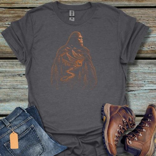 Bigfoot Forest Silhouette T-Shirt - Beastly Banter