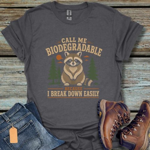 Biodegradable Raccoon T-Shirt - Beastly Banter