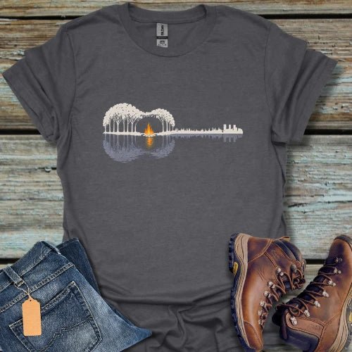 Campfire Guitar T-Shirt - Beastly Banter