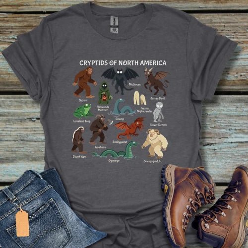 Cryptids of North America T-Shirt - Beastly Banter