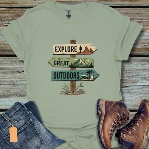 Explore The Great Outdoors T-Shirt - Beastly Banter