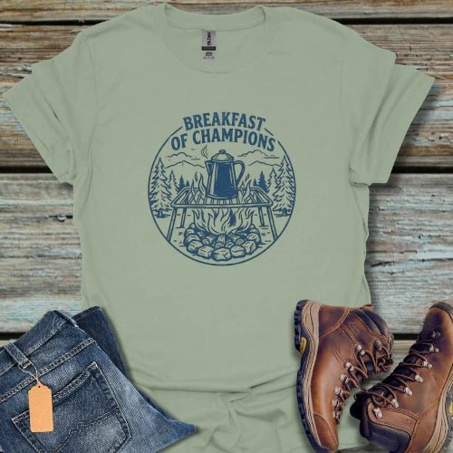 Morning Coffee Camping T-Shirt - Beastly Banter
