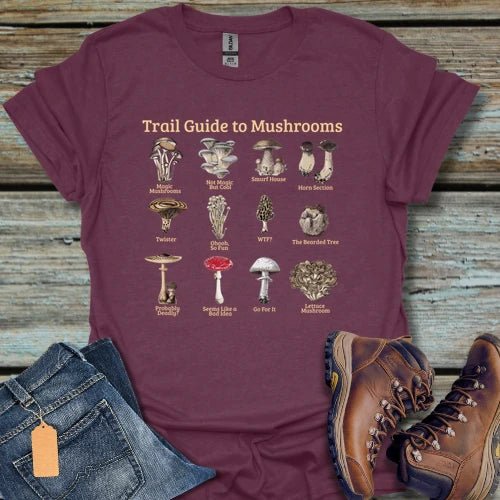 Mushroom Field Guide T‑Shirt - Beastly Banter