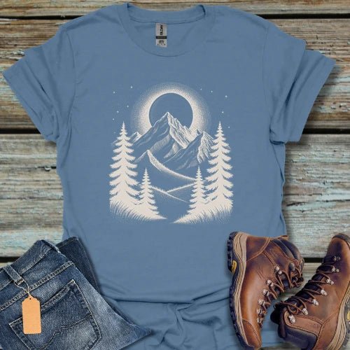 Night Mountain Moon T-Shirt - Beastly Banter