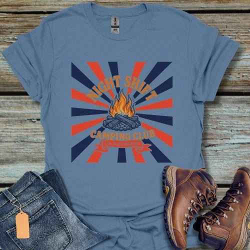 Night Shift Camping Club T-Shirt - Beastly Banter